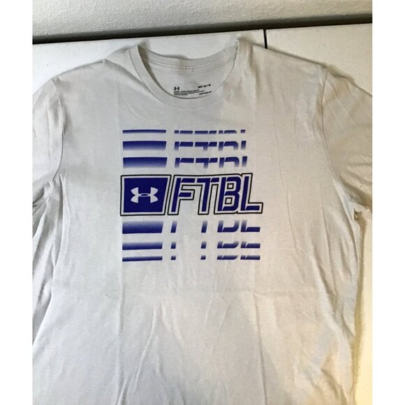 Under Armour Mens FTBL HeatGear T-Shirt Medium Loose Fit - Picture 3 of 7